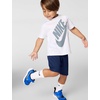 Nike Boys’ Dri-FIT Sportswear T-Shirt and Mesh Shorts 2-Piece Outfit Set(Midnight Navy)