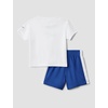 Nike Boys’ Dri-FIT Swoosh Logo T-Shirt and Mesh Shorts 2-Piece Outfit Set(Game Royal)