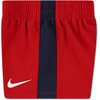 Nike Boys’ Dri-FIT Swoosh Logo T-Shirt and Mesh Shorts 2-Piece Outfit Set(Midnight Navy/University Red)