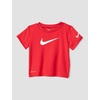 Nike Boys’ Dri-FIT Swoosh Logo T-Shirt and Mesh Shorts 2-Piece Outfit Set(University Red)