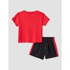 Nike Boys’ Dri-FIT Swoosh Logo T-Shirt and Mesh Shorts 2-Piece Outfit Set(University Red)