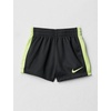 Nike Boys’ Dri-FIT Swoosh Logo T-Shirt and Mesh Shorts 2-Piece Outfit Set(Volt/Dark Grey Heather)