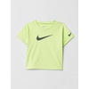 Nike Boys’ Dri-FIT Swoosh Logo T-Shirt and Mesh Shorts 2-Piece Outfit Set(Volt/Dark Grey Heather)
