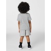 Nike Boys’ Sportswear Club T-Shirt and Shorts 2-Piece Outfit Set (Large Swoosh Logo)(Dark Grey Heather)