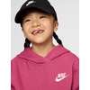 Nike Kids’ Sportswear Club Fleece Pullover Hoodie(Sweet Beet/White)