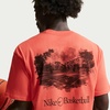 Nike Men’s Basketball Relaxed Fit Graphic T-Shirt(Turf Orange)