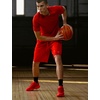 Nike Men’s DNA Academy 11″ Dri-fit Basketball Shorts(University Red/University Red/White)