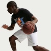 Nike Men’s DNA Academy 11″ Dri-fit Basketball Shorts(White/White/Black)