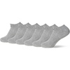 Nike Adult Everyday Cushioned Training No-Show Socks 6-Packs | Mens Womens(Carbon Heather/Black)