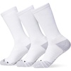 Nike Adult Everyday Max Cushioned Training Crew Socks 3-Packs | Mens Womens(White/Wolf Grey/Black)