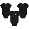 Nike Baby Essentials 3-Pack Bodysuits(Black)