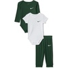 Nike Baby Essentials Bodysuits and Pants 3-Piece Set(Fir Green)