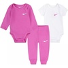 Nike Baby Essentials Bodysuits and Pants 3-Piece Set(Playful Pink)