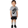 Nike Boys’ Dri-FIT Sportswear T-Shirt and Mesh Shorts 2-Piece Outfit Set(Black)