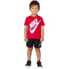 Nike Boys’ Dri-FIT Sportswear T-Shirt and Mesh Shorts 2-Piece Outfit Set(University Red)