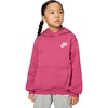 Nike Kids’ Sportswear Club Fleece Pullover Hoodie(Sweet Beet/White)