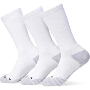 Nike Adult Everyday Max Cushioned Training Crew Socks 3-Packs | Mens Womens(White/Wolf Grey/Black)