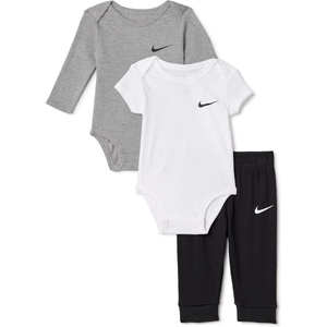 Nike Baby Essentials Bodysuits and Pants 3-Piece Set(Black)