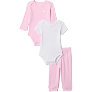 Nike Baby Essentials Bodysuits and Pants 3-Piece Set(Pink Foam)