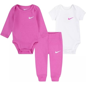 Nike Baby Essentials Bodysuits and Pants 3-Piece Set(Playful Pink)