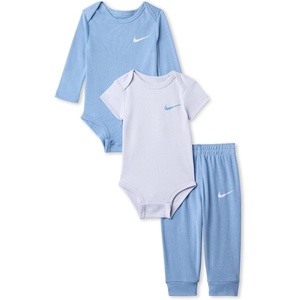 Nike Baby Essentials Bodysuits and Pants 3-Piece Set(Work Blue)
