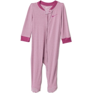 Nike Baby Essentials Striped Footed Coverall(Sweet Beet Striped)