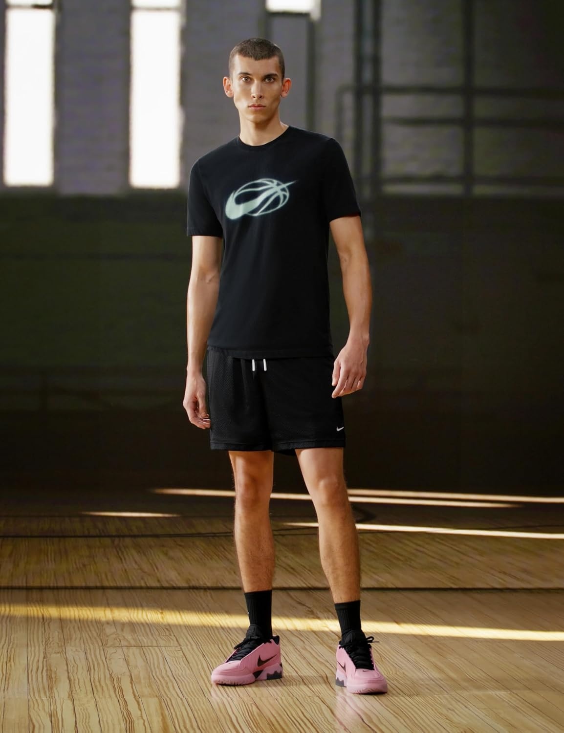 image:imageNike Mens DriFIT 5 Mesh Basketball ShortsBlackWhite