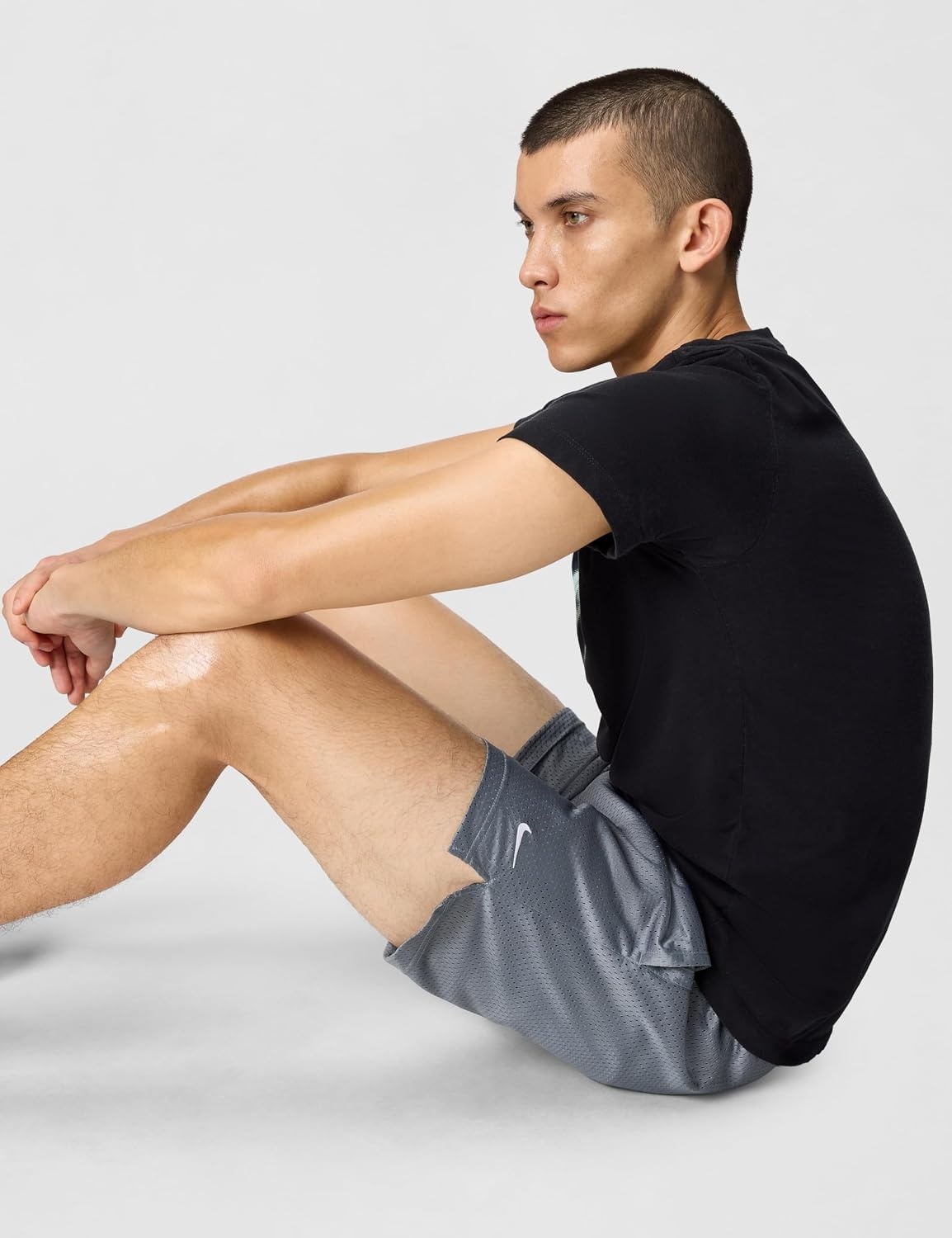 image:imageNike Mens DriFIT 5 Mesh Basketball ShortsCool GreyWhite