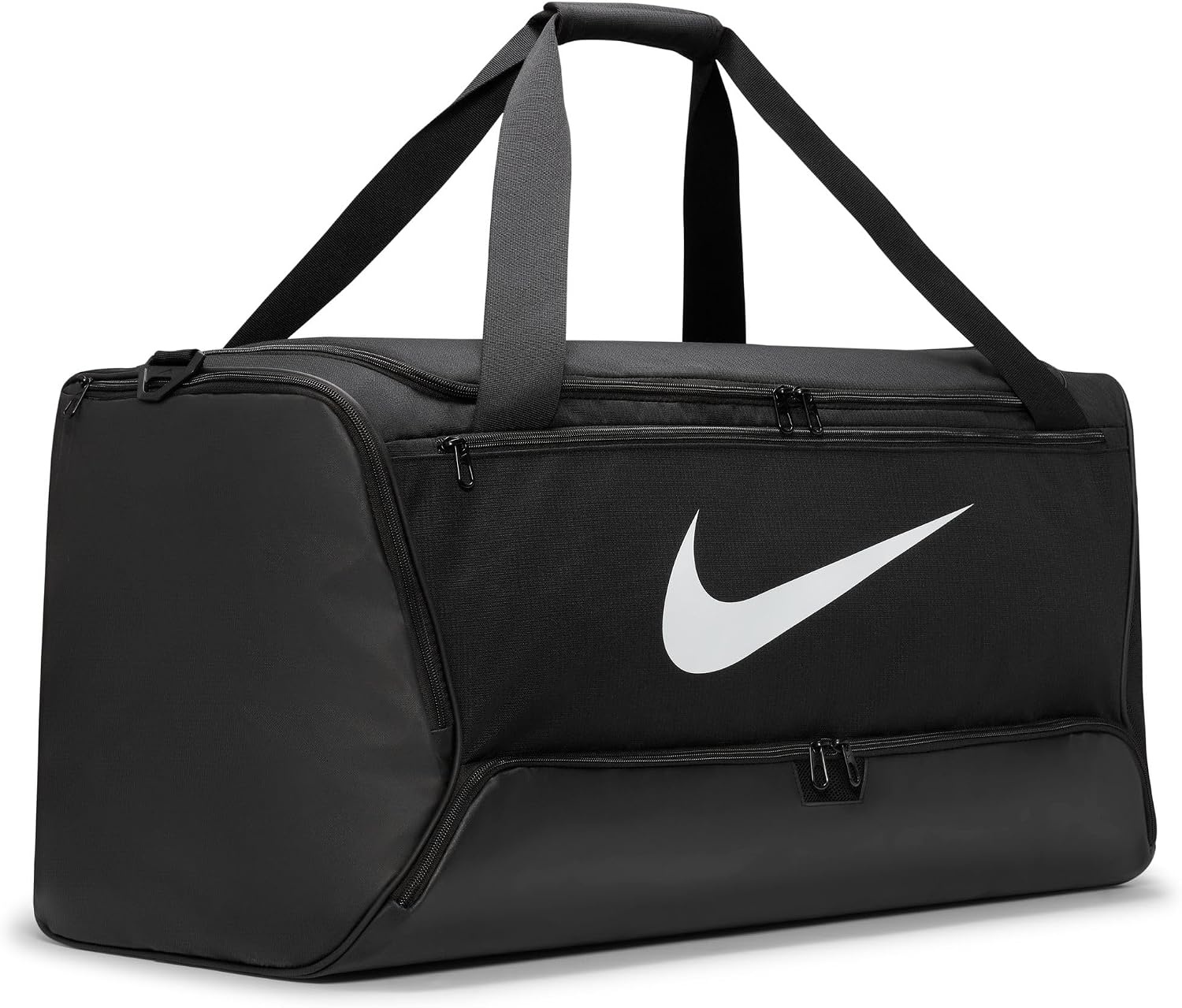 image:imageNike Unisex Adult Gameday Brasilia 95 Training Duffel Bag 25L 41L 60L or 95L Mens and WomensBlackBlackWhite