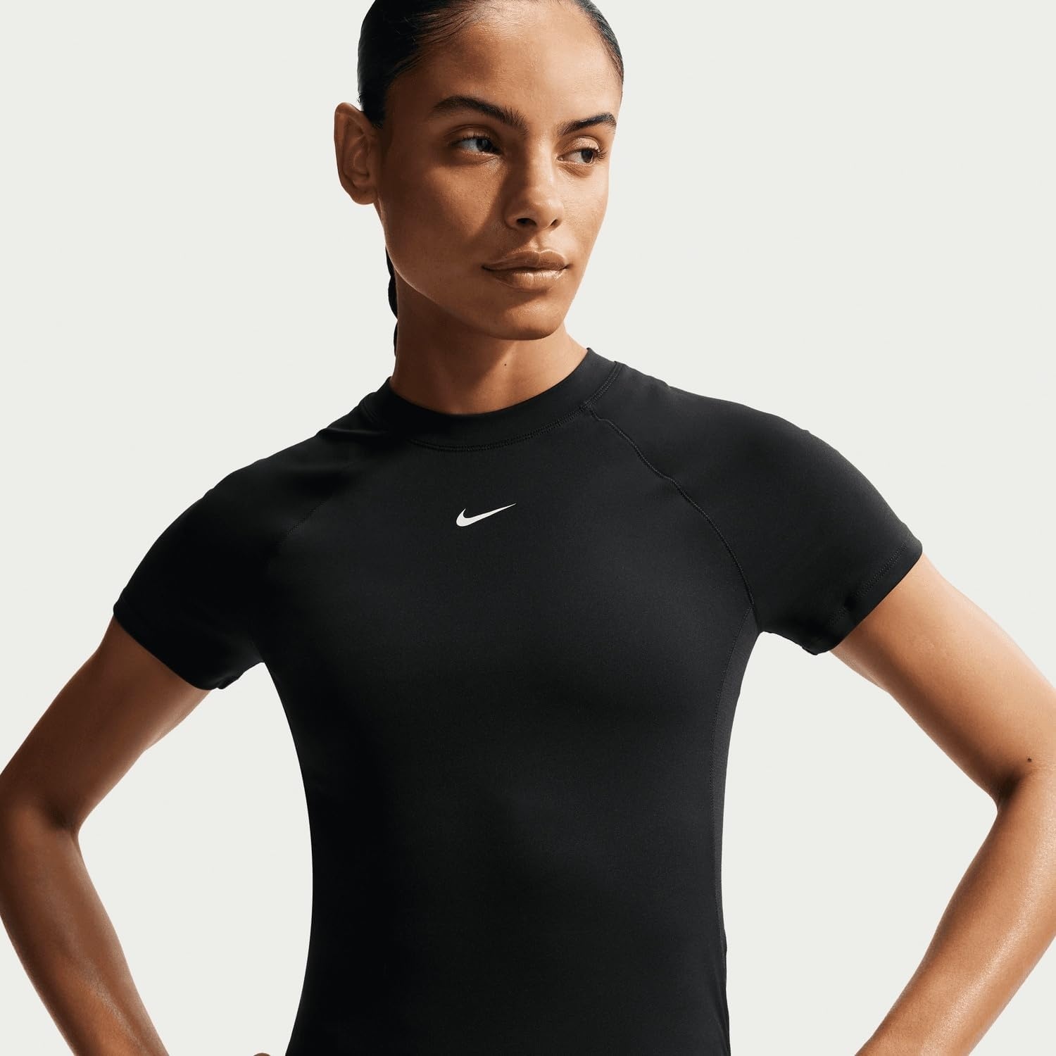 image:imageNike Womens Victory Baselayer DriFIT Fitness Short Sleeve TopBlackWhite