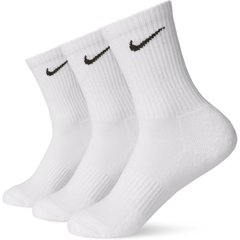 image:imageNike Adult Everyday Lightweight Training Crew Socks 3Packs  Mens WomensWhiteBlack