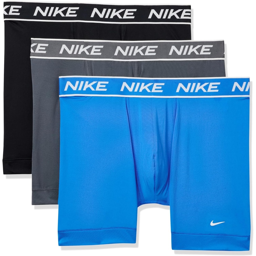 image:imageNike Mens All Day Micro Stretch Boxer Brief Underwear 3PackPhoto BlueIron GreyBlack