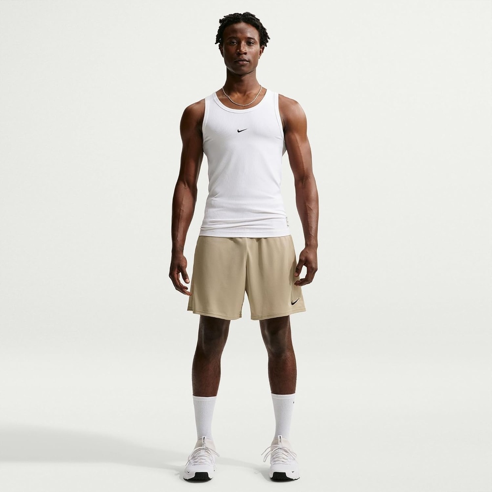 image:imageNike Mens DriFIT Flex 7 WorkoutTraining ShortDesert KhakiBlack