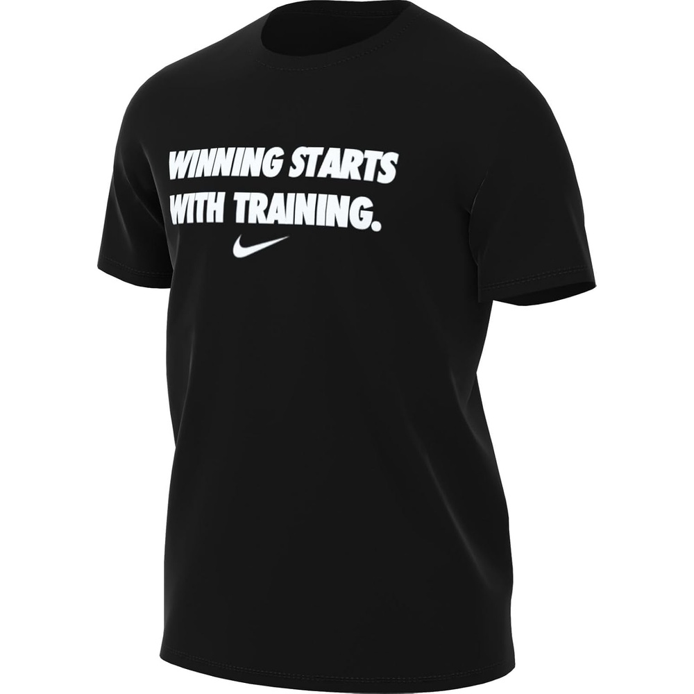 image:imageNike Mens Drifit Winning Graphic TShirtBlack