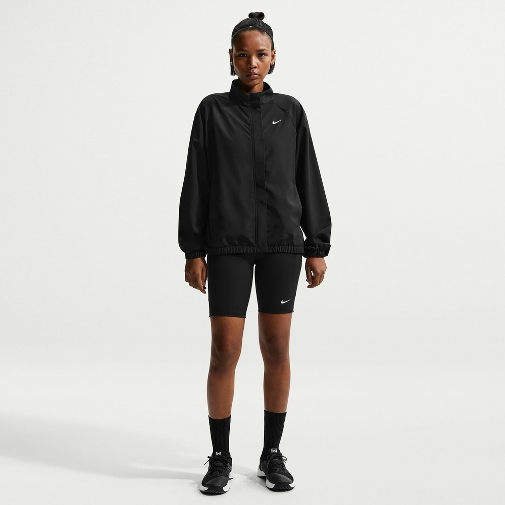 image:imageNike Womens Nike One DriFIT Woven JacketBlackWhite