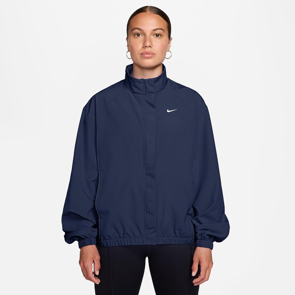 image:imageNike Womens Nike One DriFIT Woven JacketMidnight NavyWhite