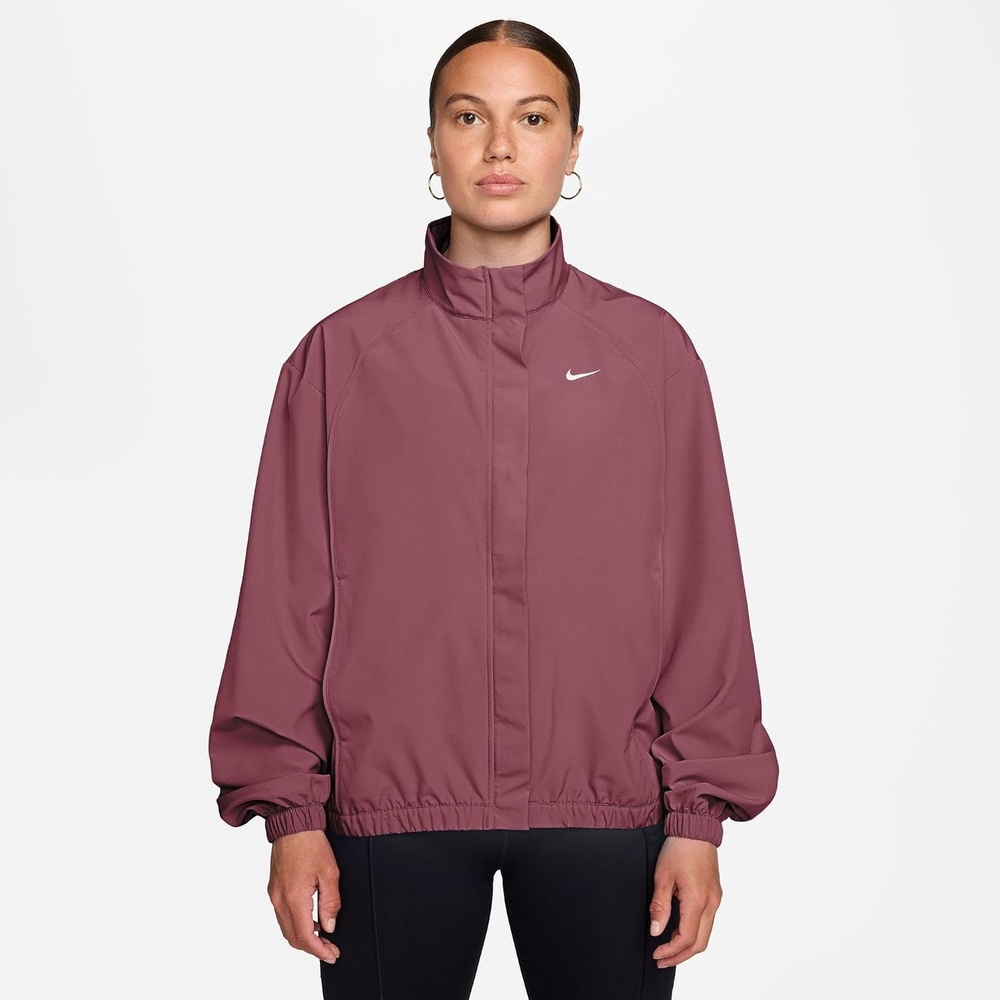 image:imageNike Womens Nike One DriFIT Woven JacketPink SmokeWhite