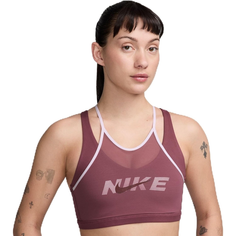 image:imageNike Womens Nike One MediumSupport Sports BraPink SmokeBleached LilacMystic Dates
