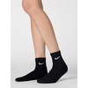 Nike Adult Everyday Cushioned Training Ankle Socks (6-Packs) | Mens Womens(Black/White)