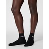 Nike Adult Everyday Cushioned Training Ankle Socks (6-Packs) | Mens Womens(Black/White)
