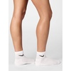 Nike Adult Everyday Cushioned Training Ankle Socks (6-Packs) | Mens Womens(White/Black)