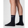 Nike Adult Everyday Lightweight Training Crew Socks (3-Packs) | Mens Womens(Black/White)
