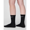 Nike Adult Everyday Lightweight Training Crew Socks (3-Packs) | Mens Womens(Black/White)