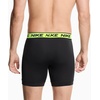 Nike Men’s All Day Micro Stretch Boxer Brief Underwear (3-Pack)(Black W/ Volt/Cool Grey/University Red)