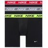 Nike Men’s All Day Micro Stretch Boxer Brief Underwear (3-Pack)(Black W/ Volt/Cool Grey/University Red)
