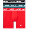 Nike Men’s All Day Micro Stretch Boxer Brief Underwear (3-Pack)(Chili Red/Dark Teal/Black)