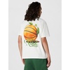 Nike Men’s Basketball T-Shirt; Front and Back Graphic Tee Shirt(Sail)