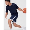 Nike Men’s DNA Academy Dri-FIT 8″ Basketball Shorts(Midnight Navy/White/White/White)