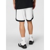 Nike Men’s DNA Academy Dri-FIT 8″ Basketball Shorts(White/Black/Black/Black)