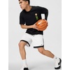 Nike Men’s DNA Academy Dri-FIT 8″ Basketball Shorts(White/Black/Black/Black)